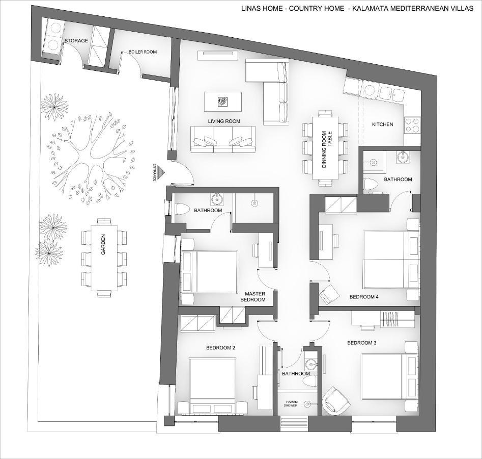 Linas Home - Kalamata Mediterranean Villas Ngoại thất bức ảnh